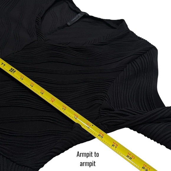 IC by Connie K Black Textured Artsy Whimsigoth Fairy Ethereal Blouse Size L - Picture 9 of 10